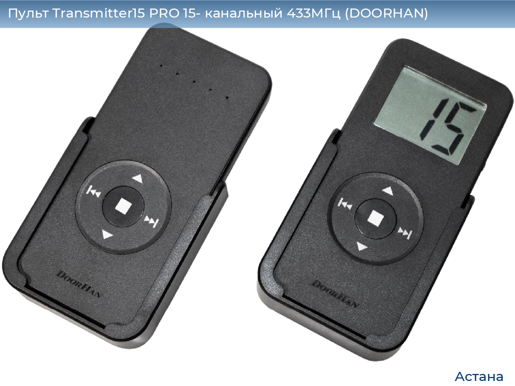 Пульт Transmitter15 PRO 15- канальный 433МГц (DOORHAN), astana.doorhan.ru