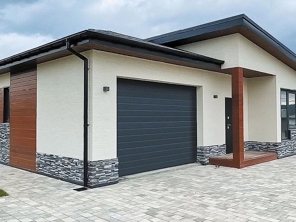 Cекционные ворота 3600х2350 мм антрацитовые DoorHan RSD02, astana.doorhan.ru